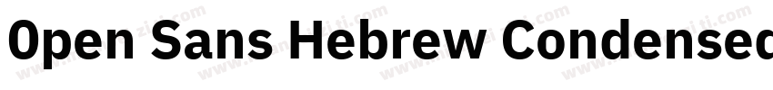 0pen Sans Hebrew Condensed Bold字体转换